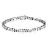 14K White 4 CTW Diamond Line 7.25" Bracelet