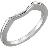 14K White 5.8mm Band