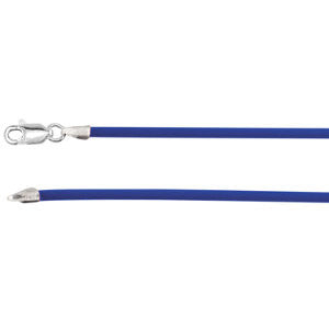 1.5mm Cobalt Blue Rubber Cord Necklace