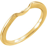 14K Yellow Band for 8.8mm Engagement Ring