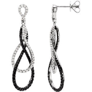 Black & White Diamond Earrings