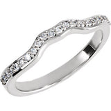 14K White 1-5 CTW Diamond Band