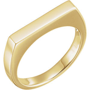 14K Yellow Stackable Ring