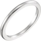 14K White Band Size 6.5