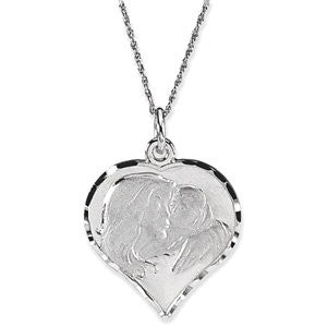 Sterling Silver Heart 18" Necklace