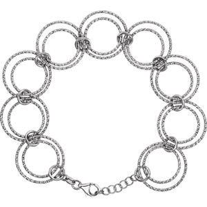 Sterling Silver Adjustable Circle 18" Chain