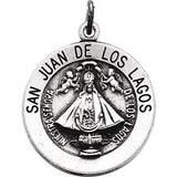 14K Yellow 18.25mm Round San Juan de Los Lagos Medal