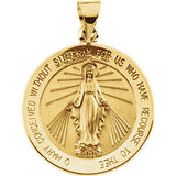 18K Yellow 21.75mm Miraculous Medal