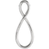 14K White Freeform Pendant