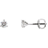 14K White 1-2 CTW Diamond Earrings