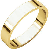 14K Rose 5mm Flat Band