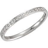 14K Rose 3-8 CTW Diamond Eternity Band Size 6