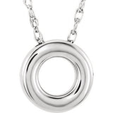 Platinum 10mm Circle Chain Slide