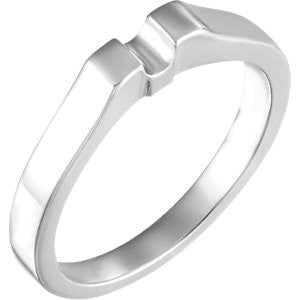 14K White Band