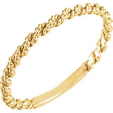 14K Yellow 2mm Twisted Rope Band