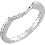 14K White 5.8mm Band