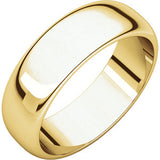 14K Rose 2.5mm Half Round Band