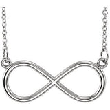 Platinum Infinity-Inspired 18" Necklace