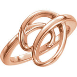 14K Rose Freeform Ring