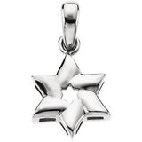 14K Yellow Star of David Pendant