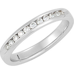 1-4 CTW Diamond Channel Set Anniversary Band