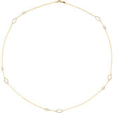 14K White 1/2 CTW Diamond 24" Necklace