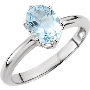 Genuine Aquamarine Ring