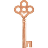 14K White Key Charm with Jump Ring