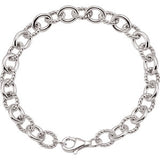 Sterling Silver Link 7.5" Chain