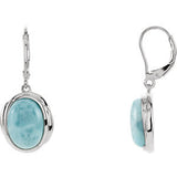 Larimar Lever Back Earrings