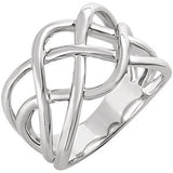 14K Yellow Criss Cross Ring