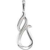 Sterling Silver Freeform Pendant