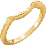 14K Yellow Band for 8.8mm Engagement Ring