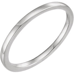 14K White Band