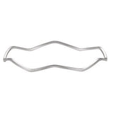 Sterling Silver 1.75mm Wavy Bangle Bracelet