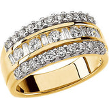 14K Yellow 1 CTW Diamond Anniversary Band