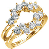 14K Yellow 1 1-4 CTW Diamond Ring Guard