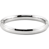 Sterling Silver 9mm Hinged Bangle Bracelet