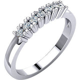 14K White 1 CTW Diamond Anniversary Band