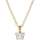 14K Yellow February Birthstone Pendant