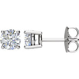 14K White 1-4 CTW Diamond Earrings