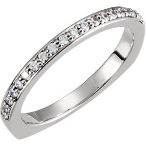 14K White 1-5 CTW Diamond Band