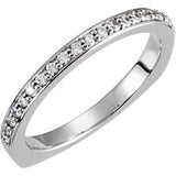 14K White 1-5 CTW Diamond Band