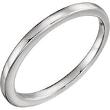 14K White Band