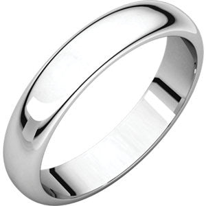 Continuum Sterling Silver 4mm Half Round Band