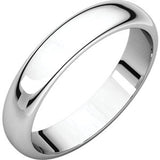 14K Rose 2.5mm Half Round Band