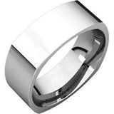 Sterling Silver 4mm Square Comfort Fit Band