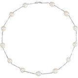 14K Yellow Freshwater Cultured Pearl 16" Necklace