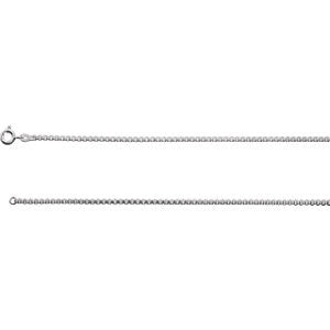 Sterling Silver 2mm Box 16" Chain with Spring Ring Clasp