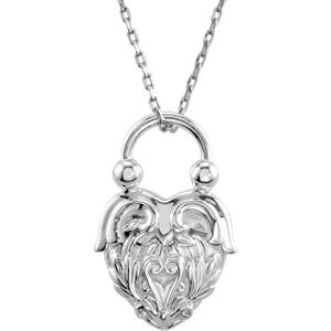 Vintage-Inspired Heart Pendant or Necklace